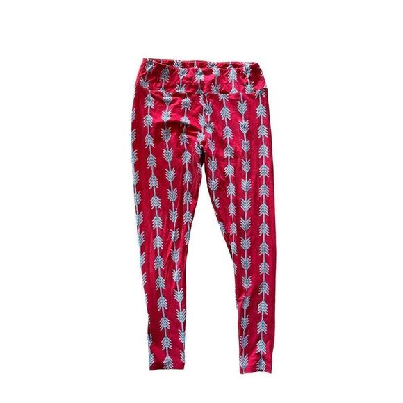 Womens Lularoe Arrow Print Valentines Day Leggings in Tall & Curvy - Sz TC - Picture 1 of 2